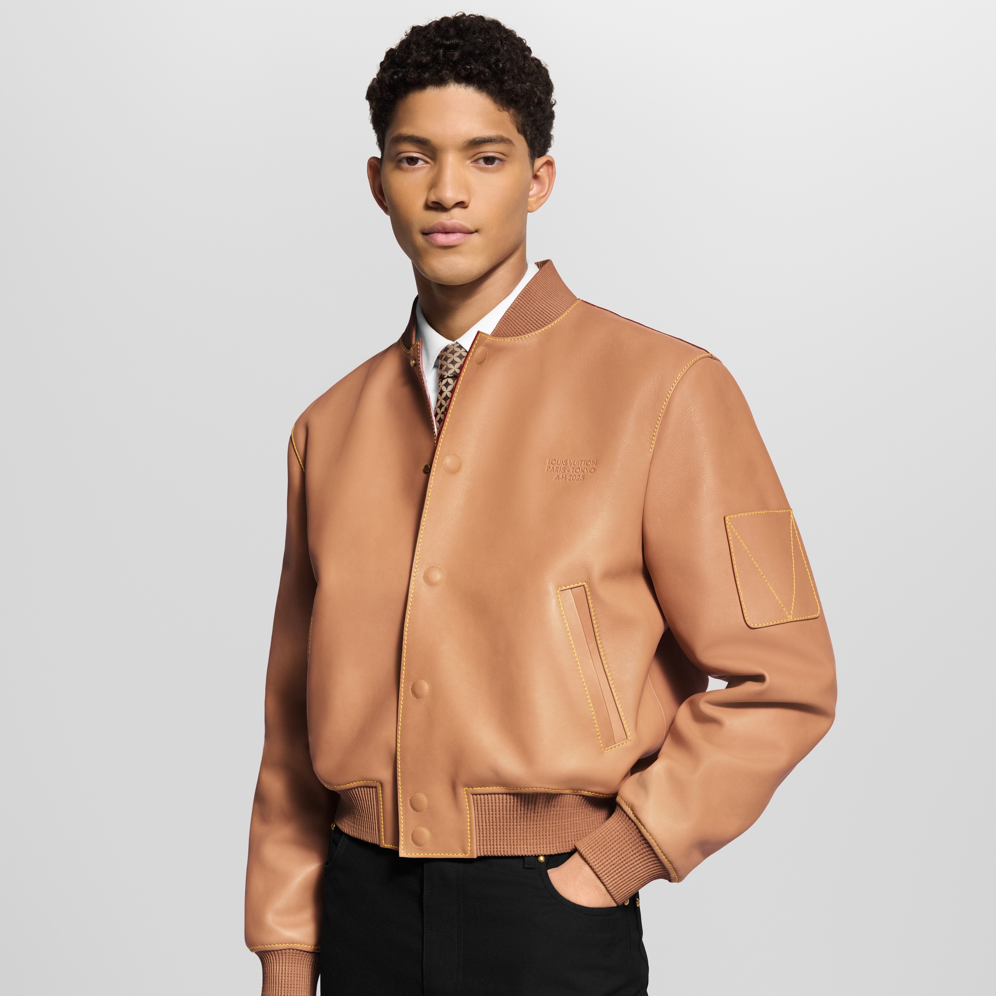 Natural Leather Varsity Blouson - High-End Ready-to-Wear | LOUIS